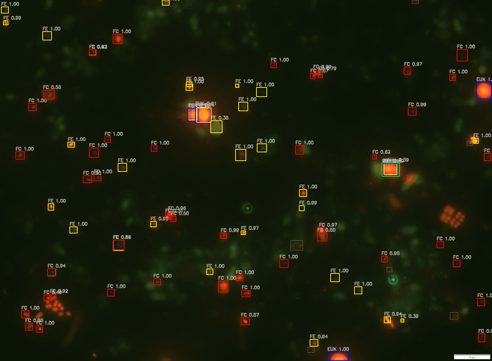Additional pico-algae detection output.